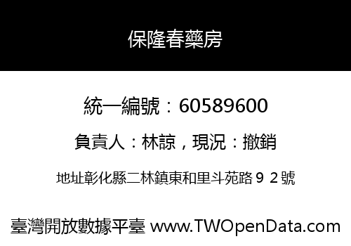 保隆春藥房
