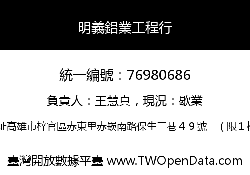 明義鋁業工程行
