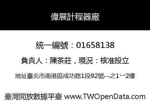 偉展計程器廠