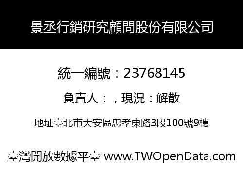 景丞行銷研究顧問股份有限公司