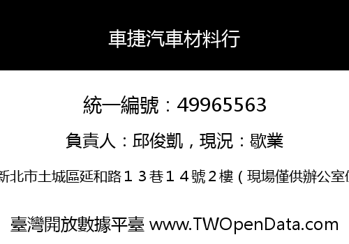 車捷汽車材料行