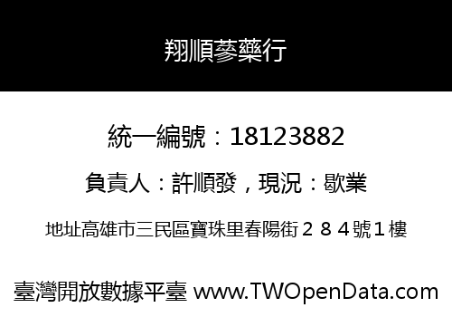 翔順蔘藥行
