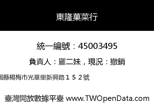 東隆菓菜行