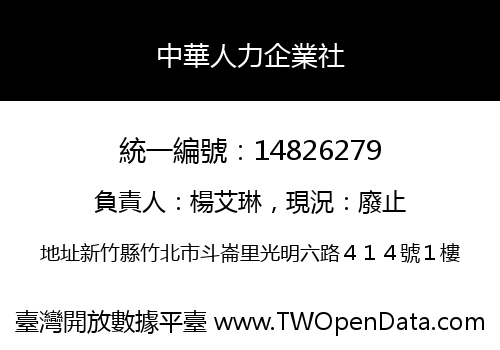 中華人力企業社