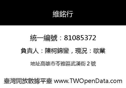 維銘行