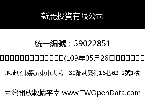 新麗投資有限公司