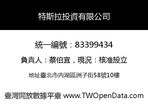 特斯拉投資有限公司
