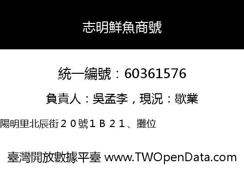 志明鮮魚商號
