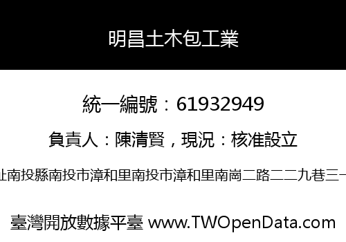 明昌土木包工業