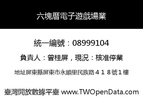 六塊厝電子遊戲場業