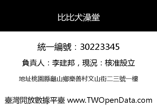 比比犬澡堂