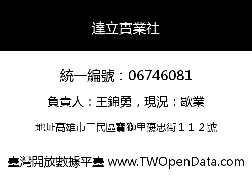 達立實業社