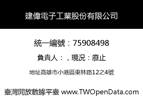 建偉電子工業股份有限公司