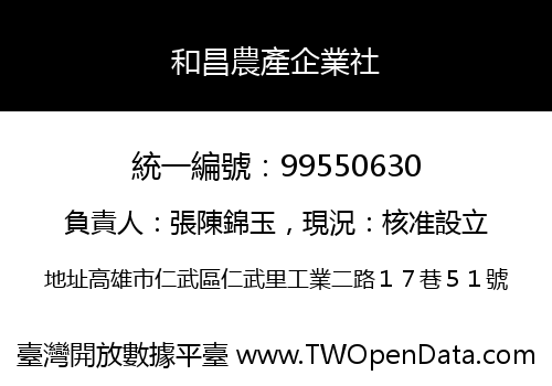 和昌農產企業社