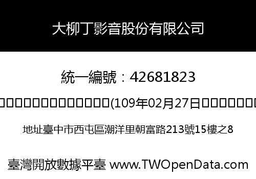 大柳丁影音股份有限公司