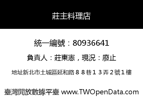 莊主料理店