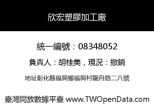 欣宏塑膠加工廠