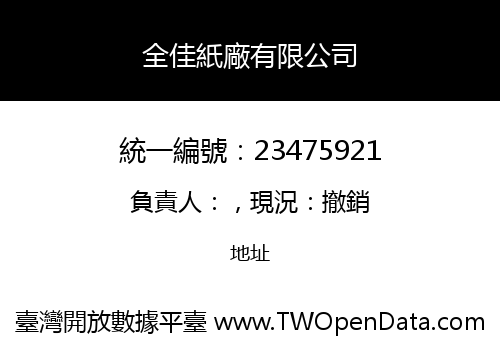 全佳紙廠有限公司