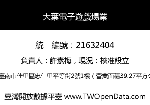 大葉電子遊戲場業