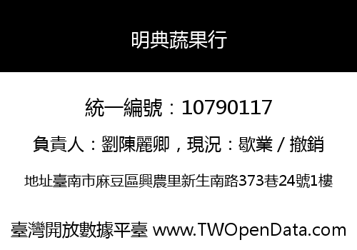明典蔬果行
