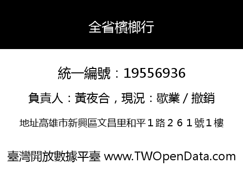全省檳榔行