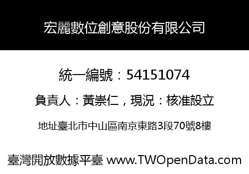 宏麗數位創意股份有限公司