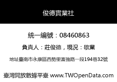 俊德實業社