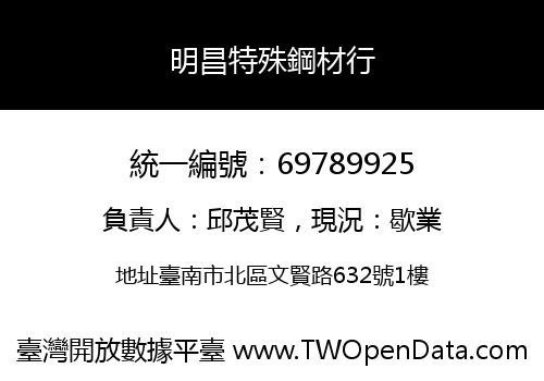 明昌特殊鋼材行