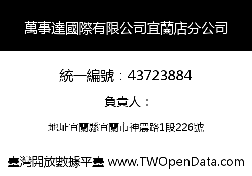 萬事達國際有限公司宜蘭店分公司