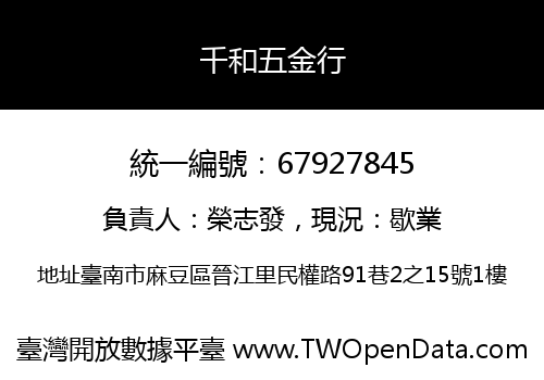 千和五金行