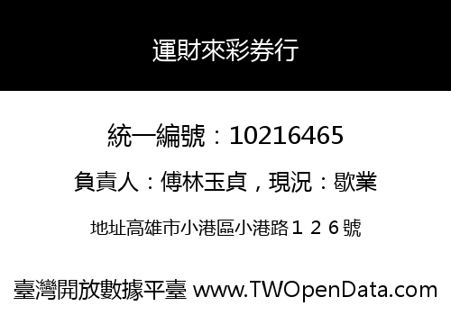 運財來彩券行