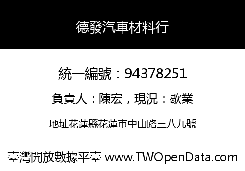 德發汽車材料行