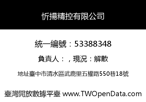 忻揚精控有限公司