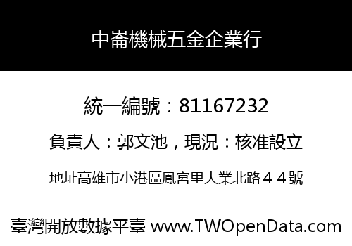 中崙機械五金企業行
