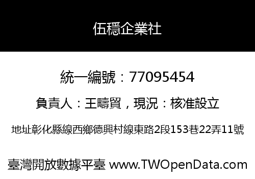 伍穩企業社