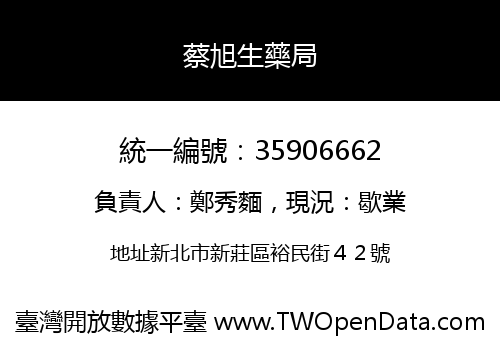 蔡旭生藥局
