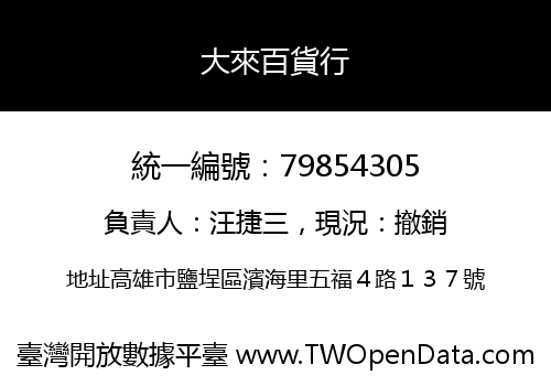大來百貨行