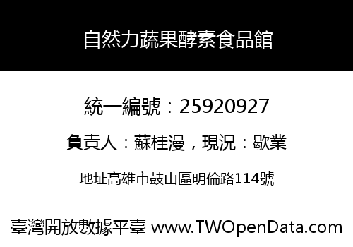 自然力蔬果酵素食品館