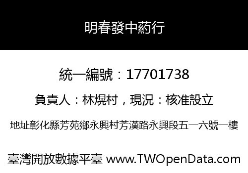 明春發中葯行