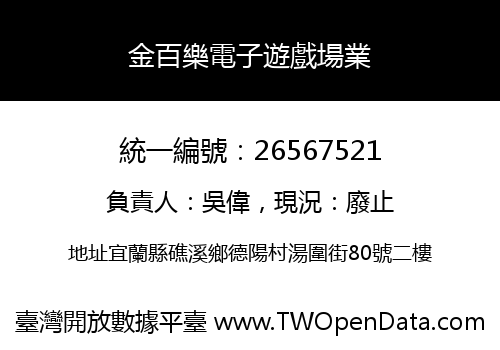 金百樂電子遊戲場業