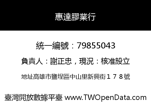 惠達膠業行