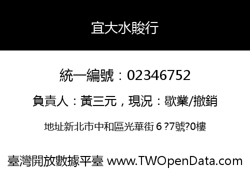 宜大水賐行