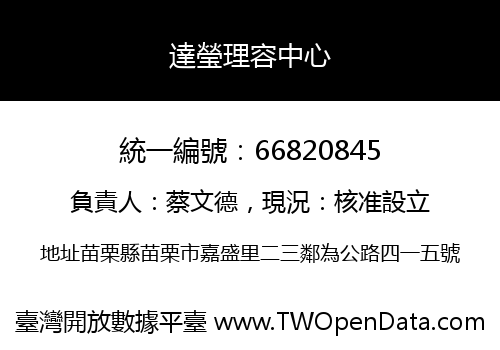 達瑩理容中心