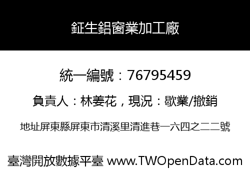 鉦生鋁窗業加工廠
