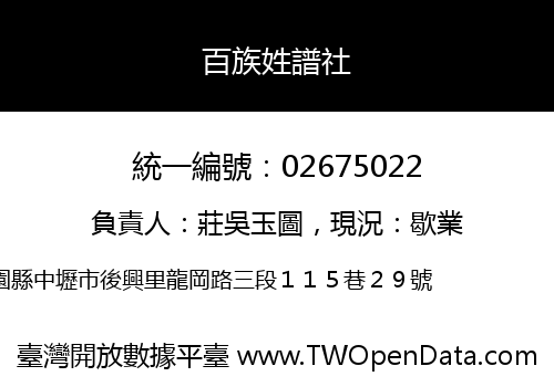 百族姓譜社