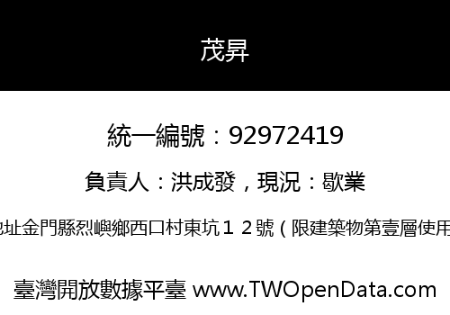 茂昇