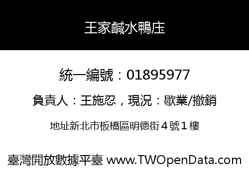 王家鹹水鴨庒