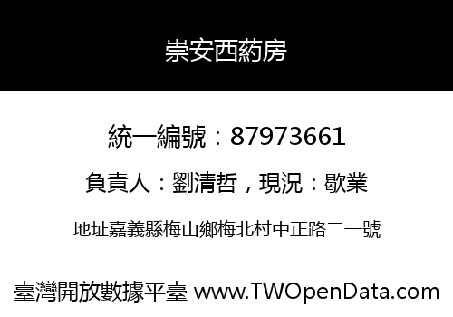 崇安西葯房