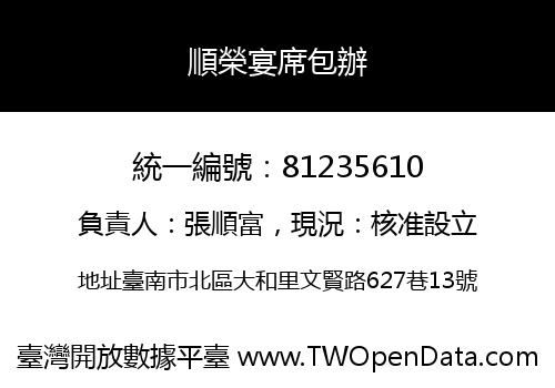 順榮宴席包辦