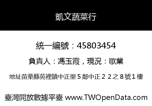 凱文蔬菜行